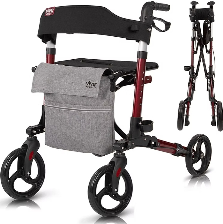 rollator walker black