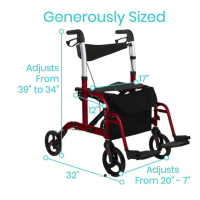 rollator wheelchair specs