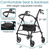 core rollator dimensions